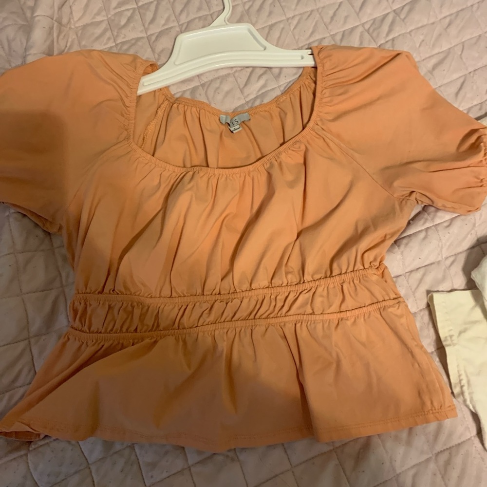 Orange blouse